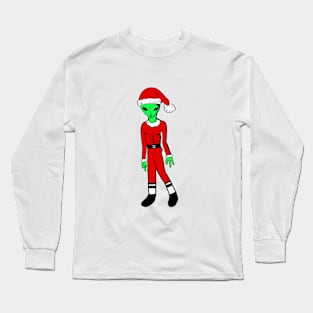 Alien and his Christmas Long Sleeve T-Shirt
